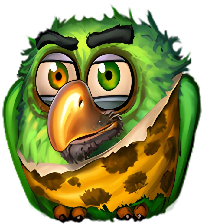 Pirots 2 Πράσινο Πουλί — Green Bird Symbol