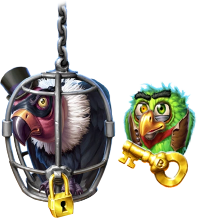 Pirots 3 locked parrot bonus symbol